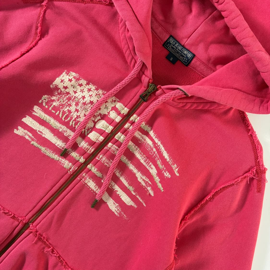 Polo  폴로 진스 컴퍼니 성조기 핑크 후드집업  상품이미지3