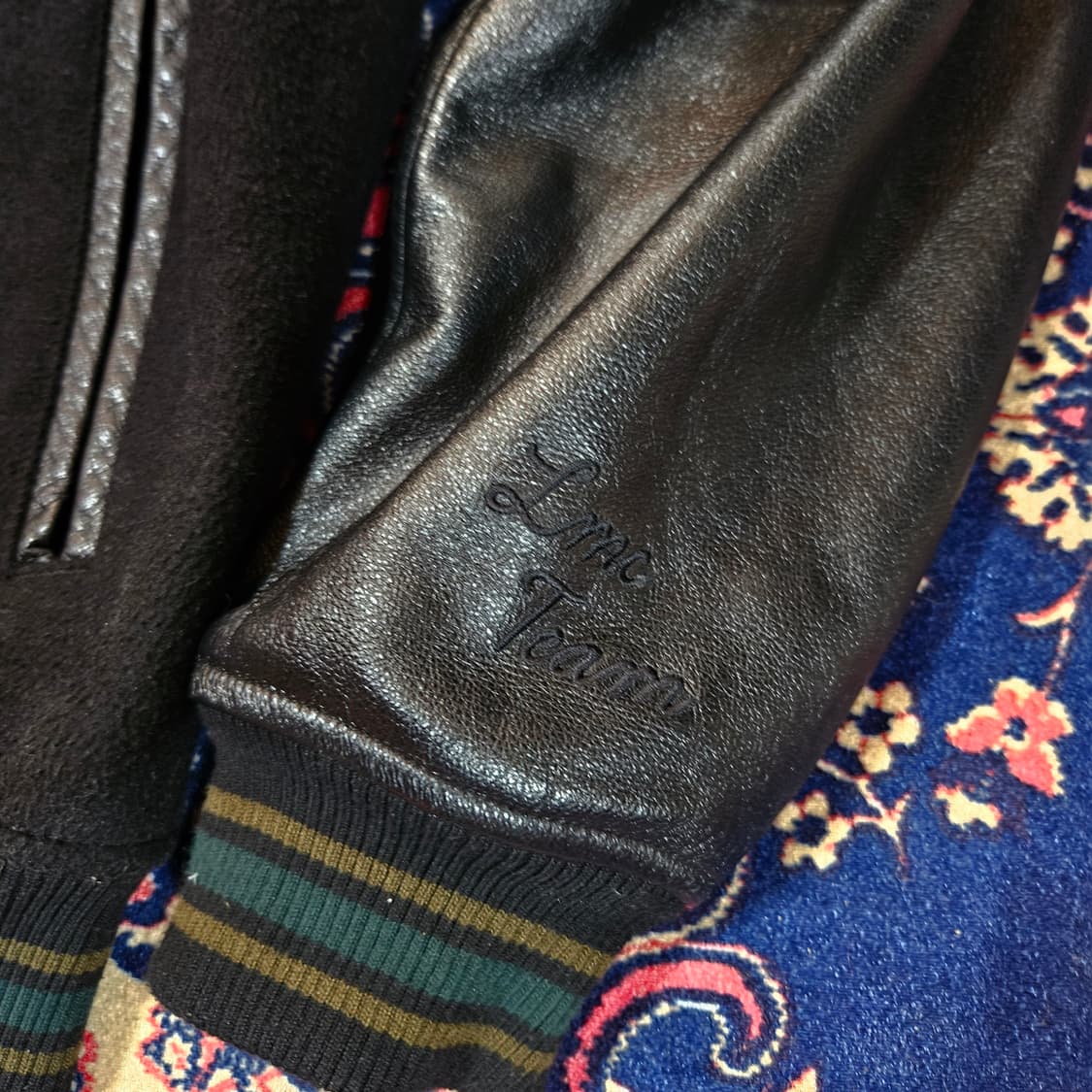 엘엠씨(LMC) JANUS LEATHER WOOL 바시티 자켓 상품이미지5