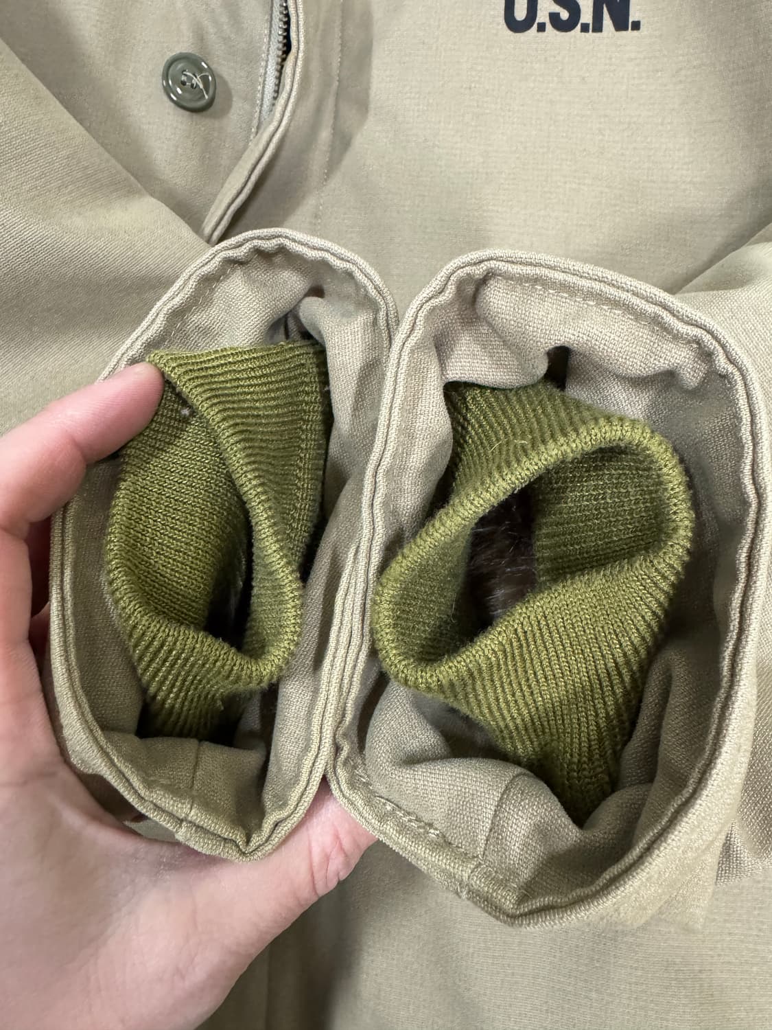  NAVY department N-1 덱 자켓 에이징 안된 S급 상품이미지2