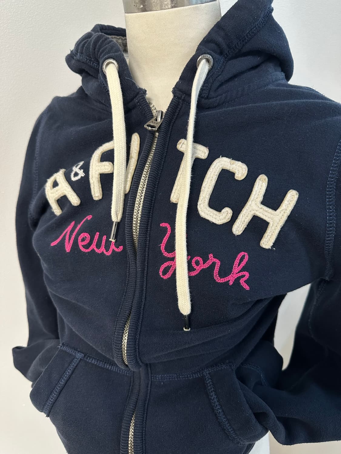 아베크롬비 딱붙 네이비 후드집업 상품이미지3