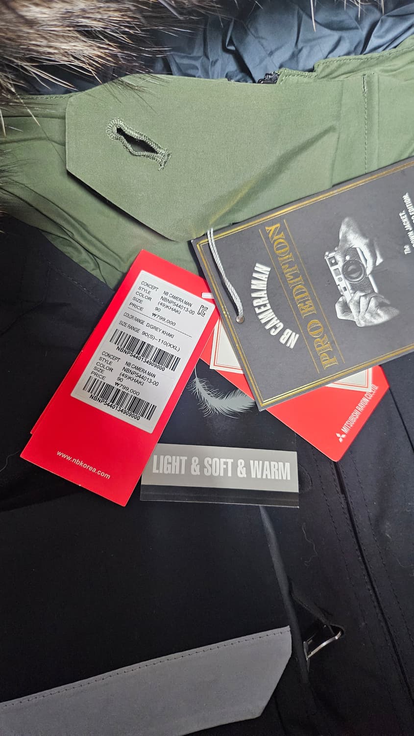 [한정판정품!새제품!초급처!]뉴발란스 카메라맨 프로 에디션 개파카 야상 상품이미지6