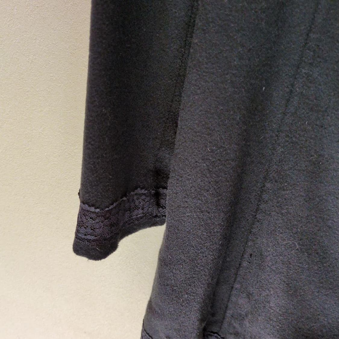 트랄라라 리본 레이스 블랙 코트 상품이미지3