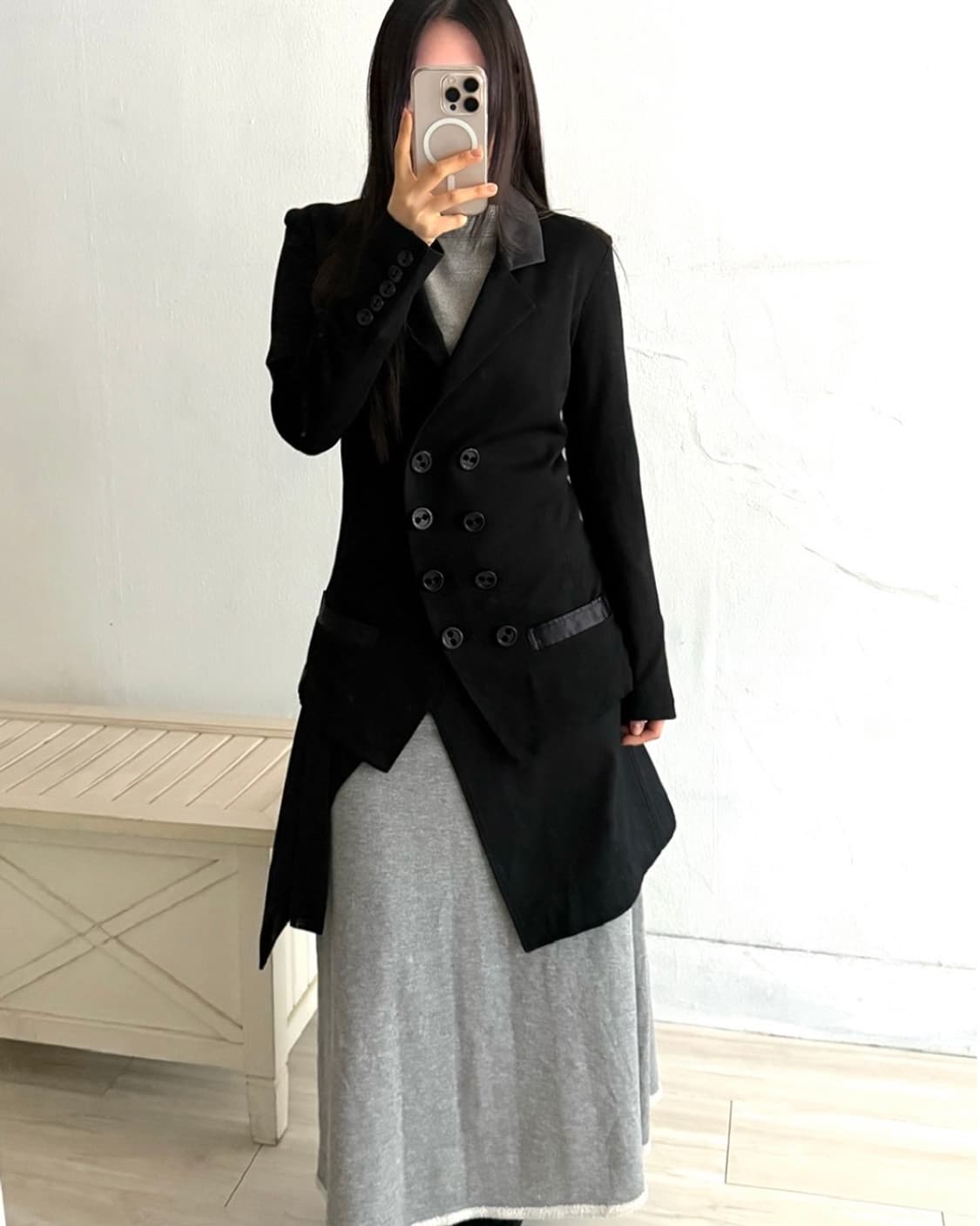 Black Dubble Button Jacket 상품이미지2