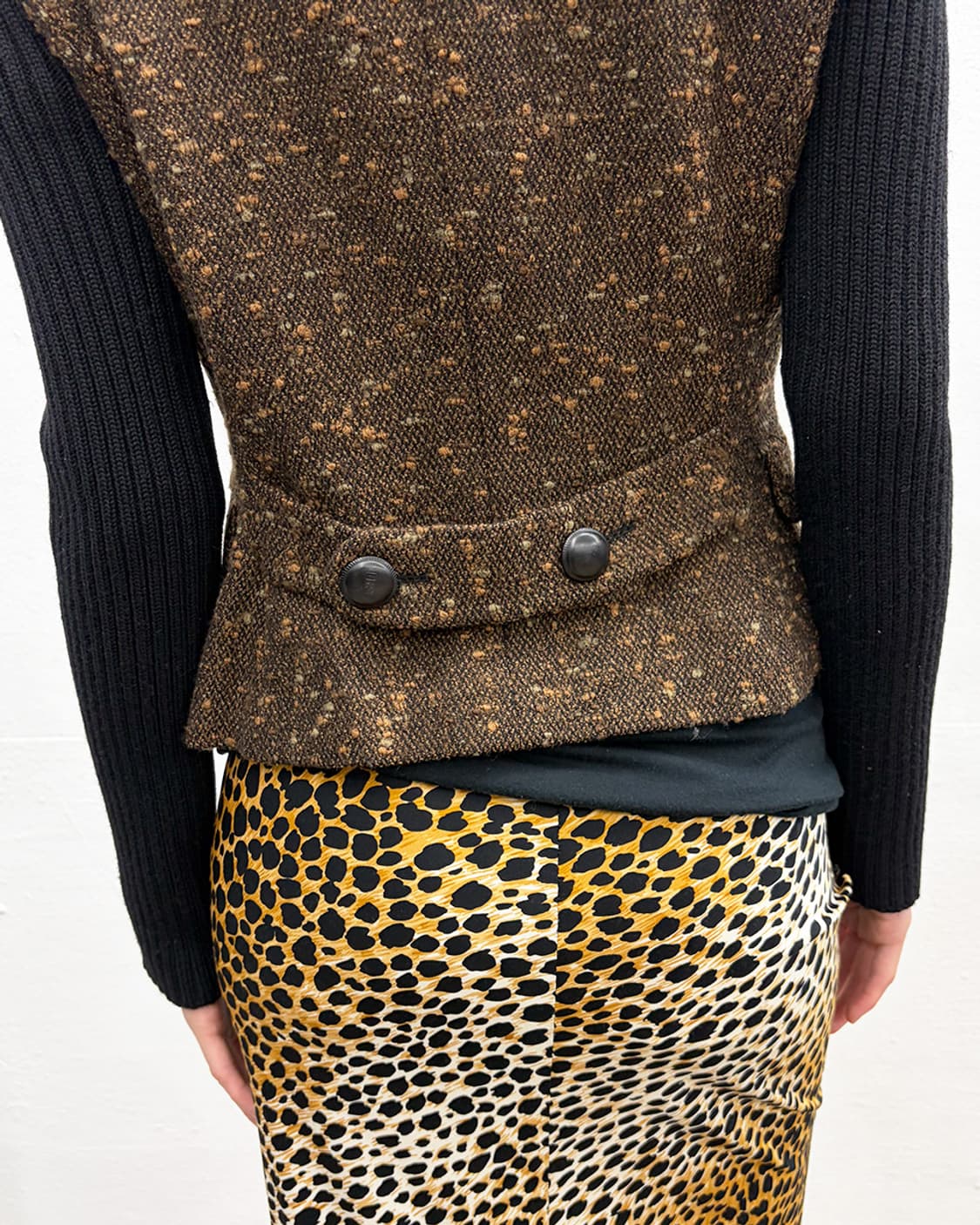 벌수스 베르사체 헤링본 울 자켓 상품이미지4