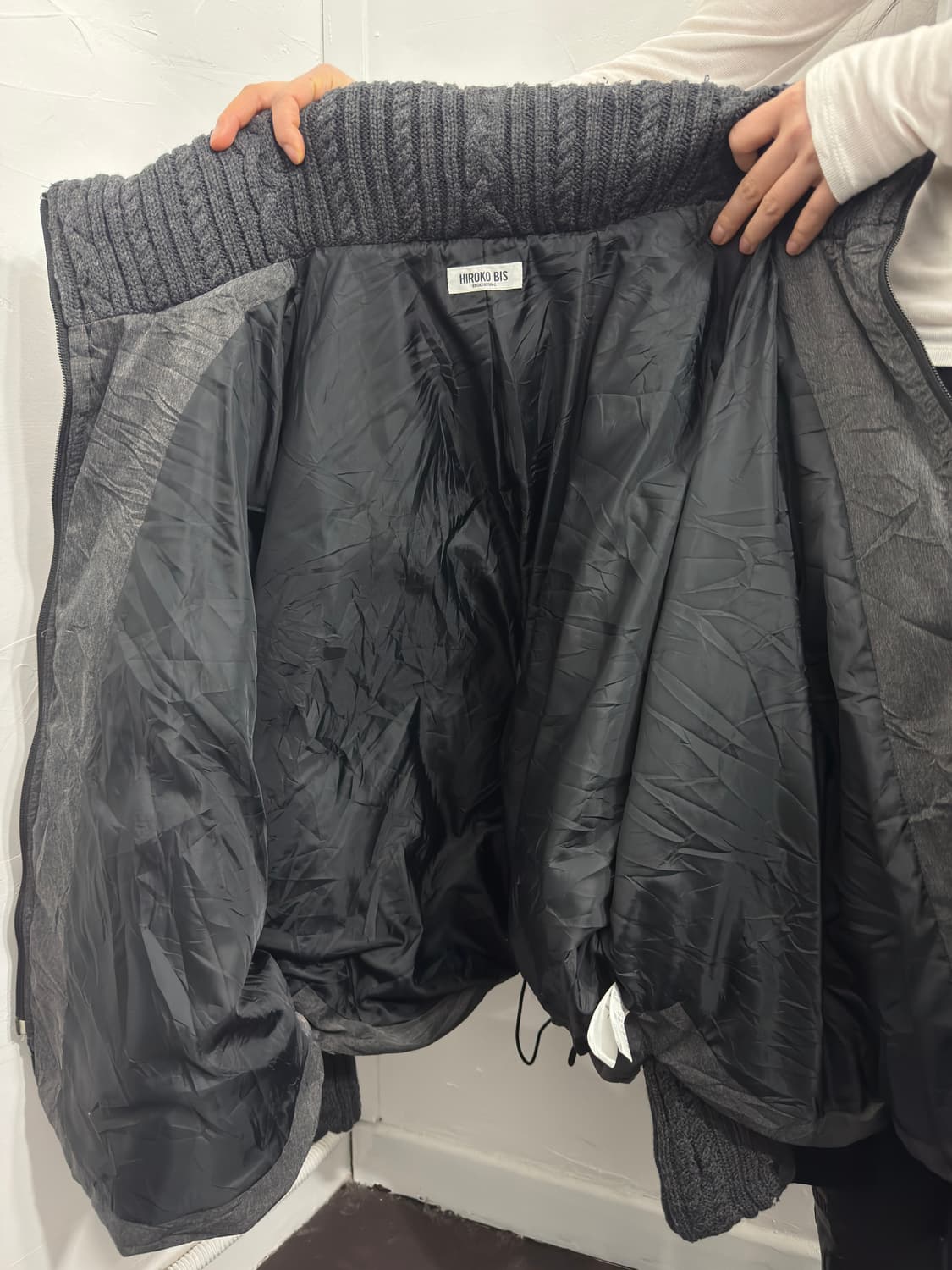 hiroko bis knit detail twoway padding 상품이미지10