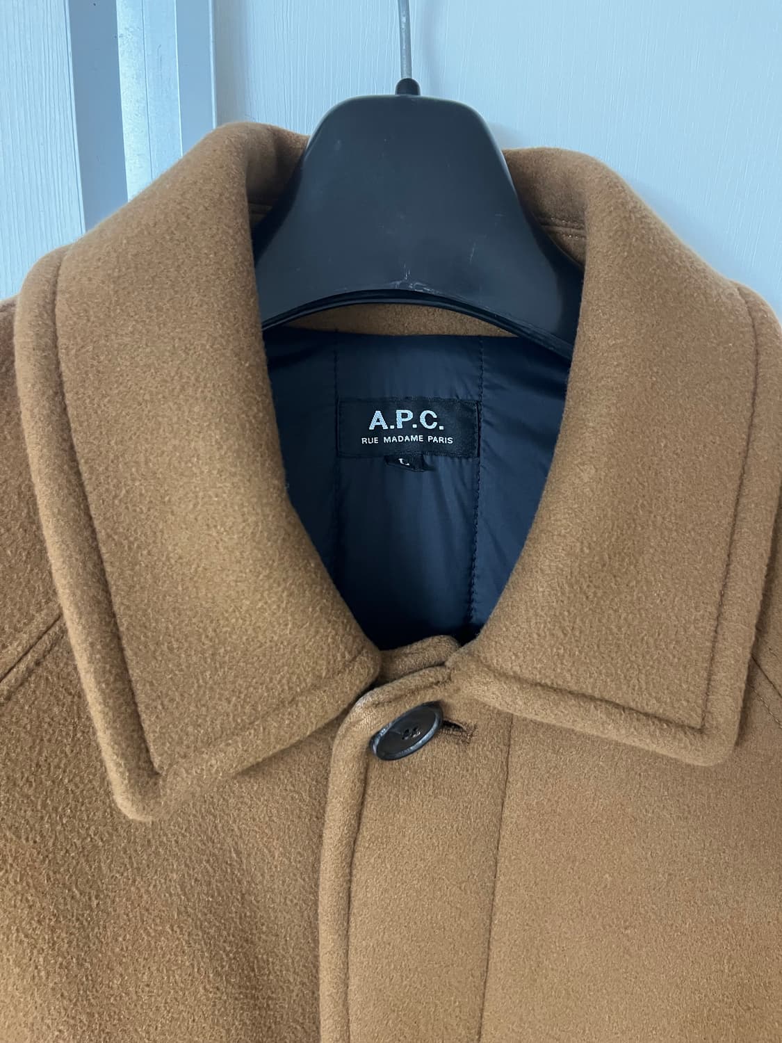 [L] A.P.C. 발마칸 코트 카멜 상품이미지2