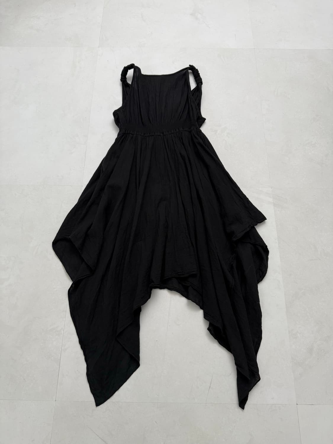 블랙 언발 미디 원피스  상품이미지6