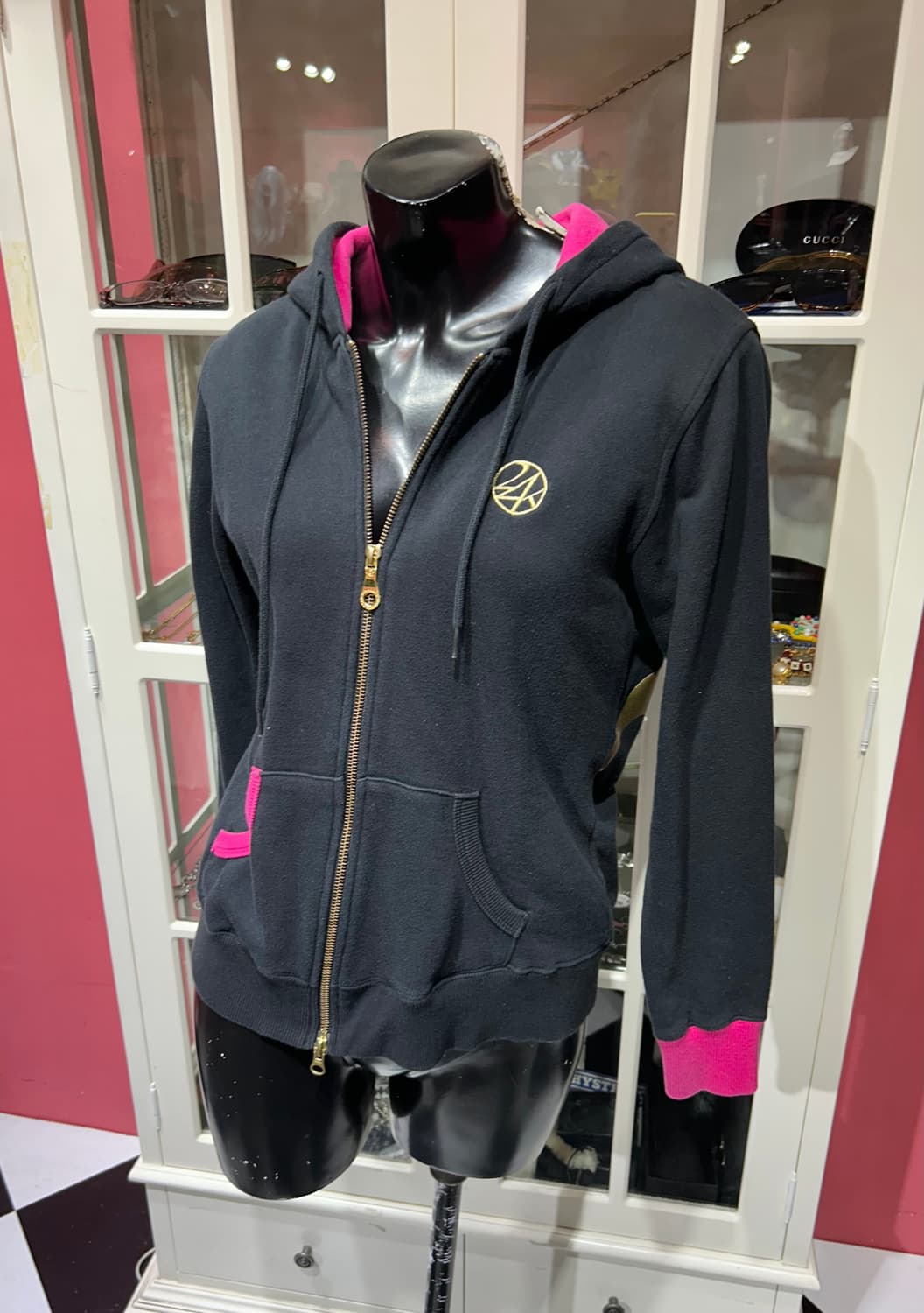 24 karats hooded zip up 24 캐럿츠 레터링 후드집업 상품이미지1