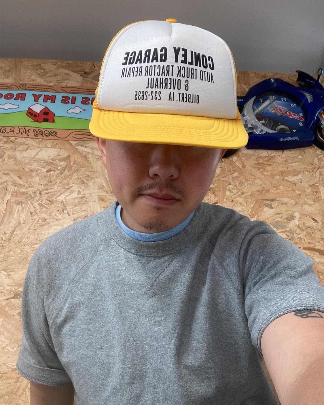 repair shop Vintage damage 매쉬 트러커 캡 상품이미지7