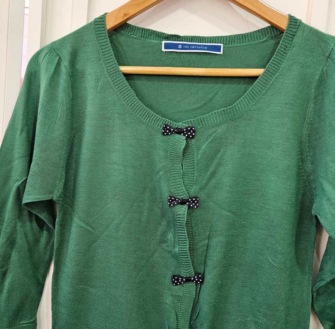 리본 가디건 니트 상품이미지3