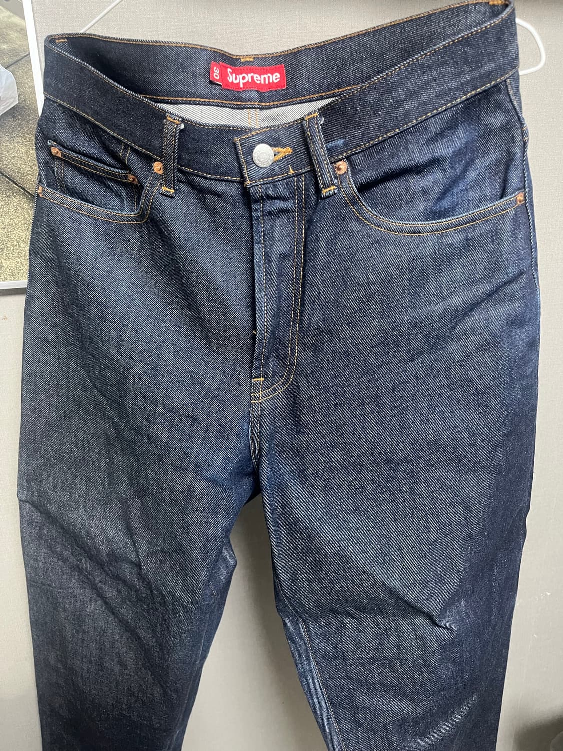 (30) 슈프림 셀비지 배기진 인디고 24FW 상품이미지5