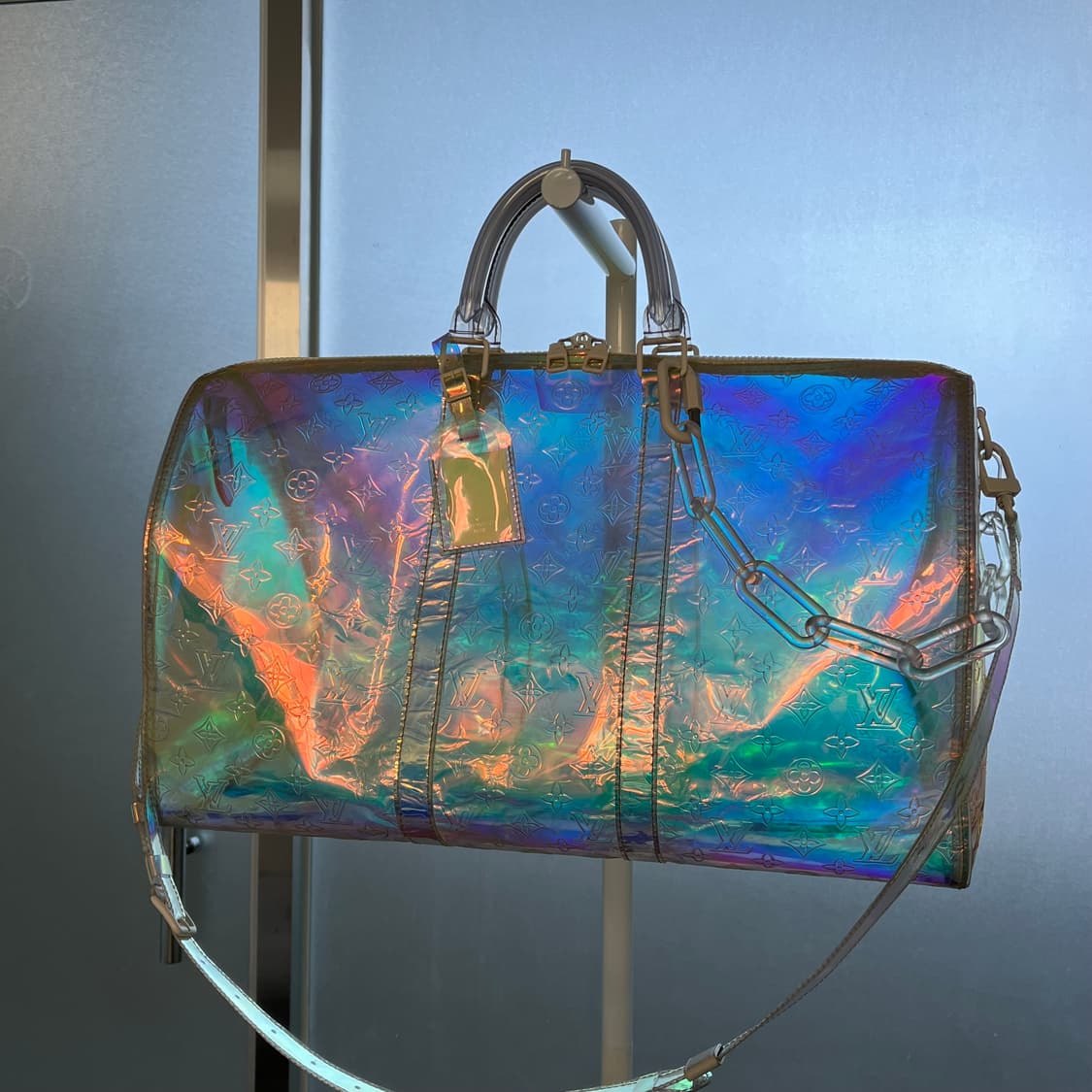 [한정판/정품] 루이비통 버질아블로 프리즘 반둘리에 키폴 50 가방 상품이미지5