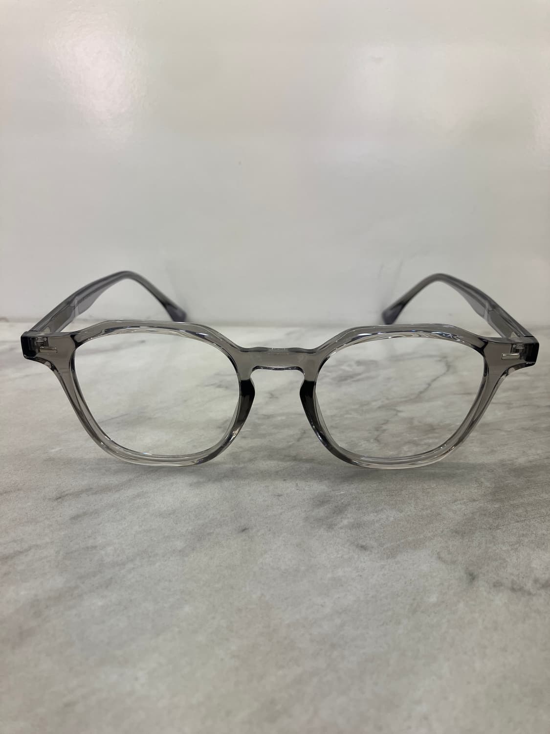 B76 KS 투명 그레이 웰링턴 뿔테 안경6836 상품이미지6