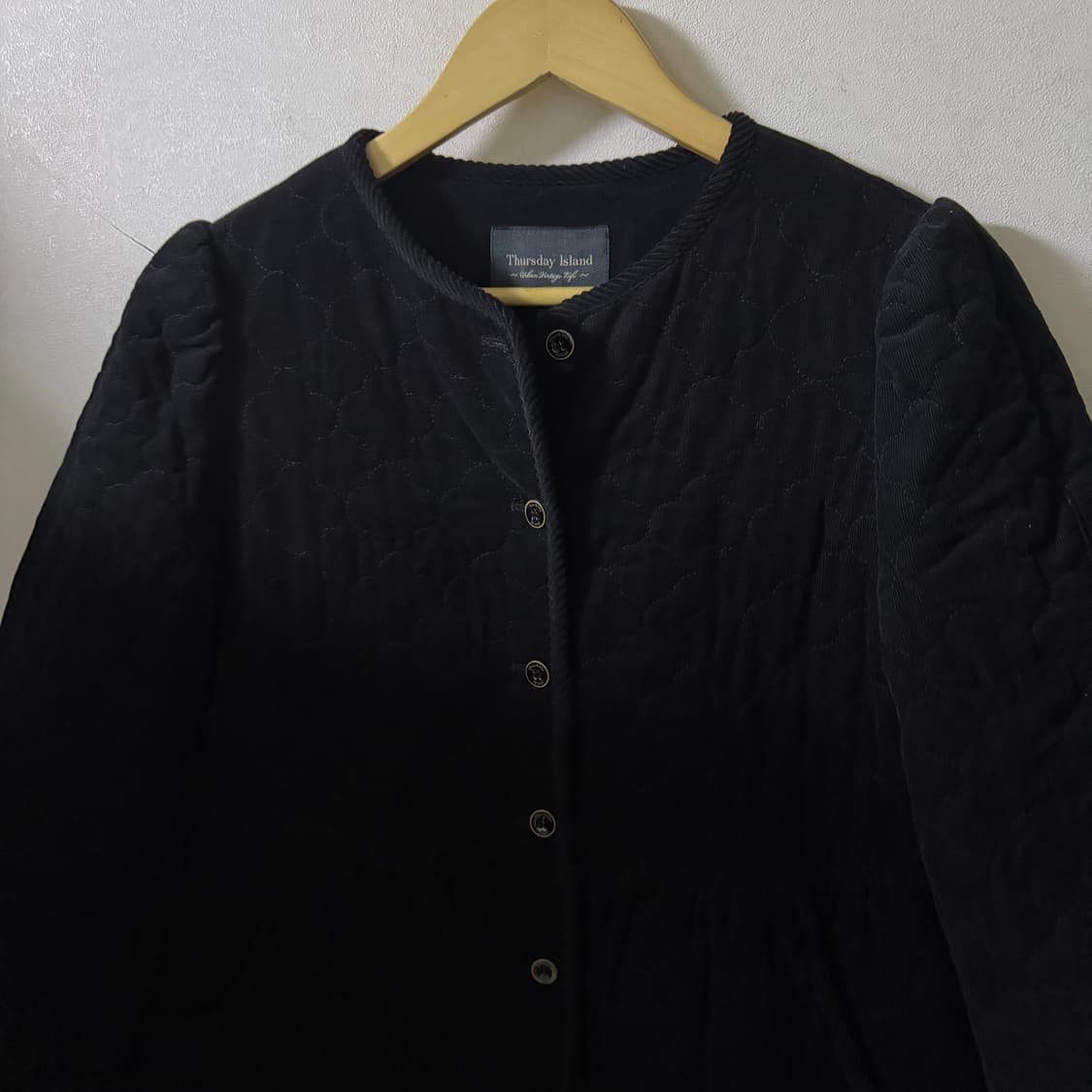 썰스데이아일랜드 코듀로이 하트 퀼팅 코트 S(66정도) 상품이미지2