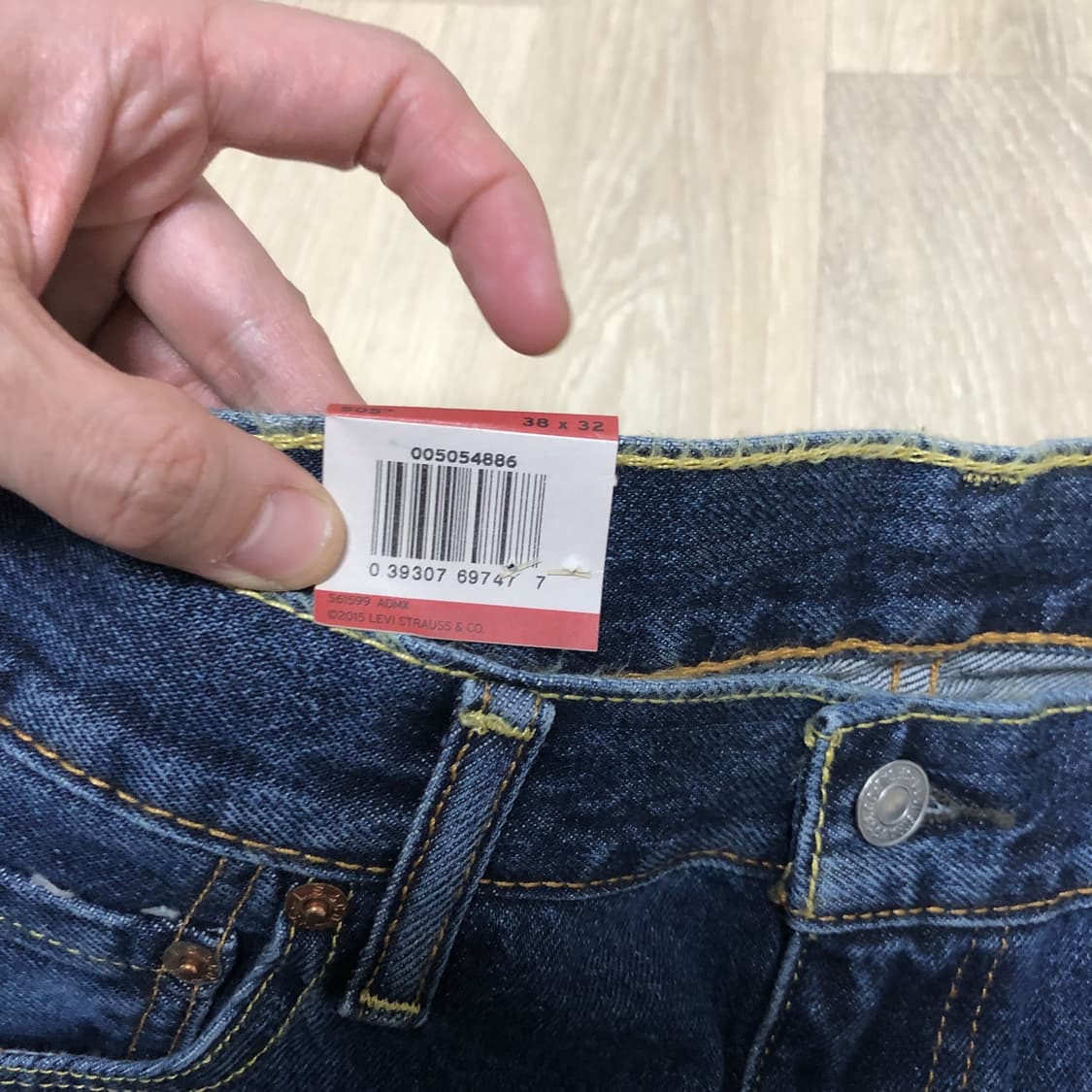 (38) 새상품 리바이스 Levi's 505 레귤러핏 중청 데님 상품이미지4