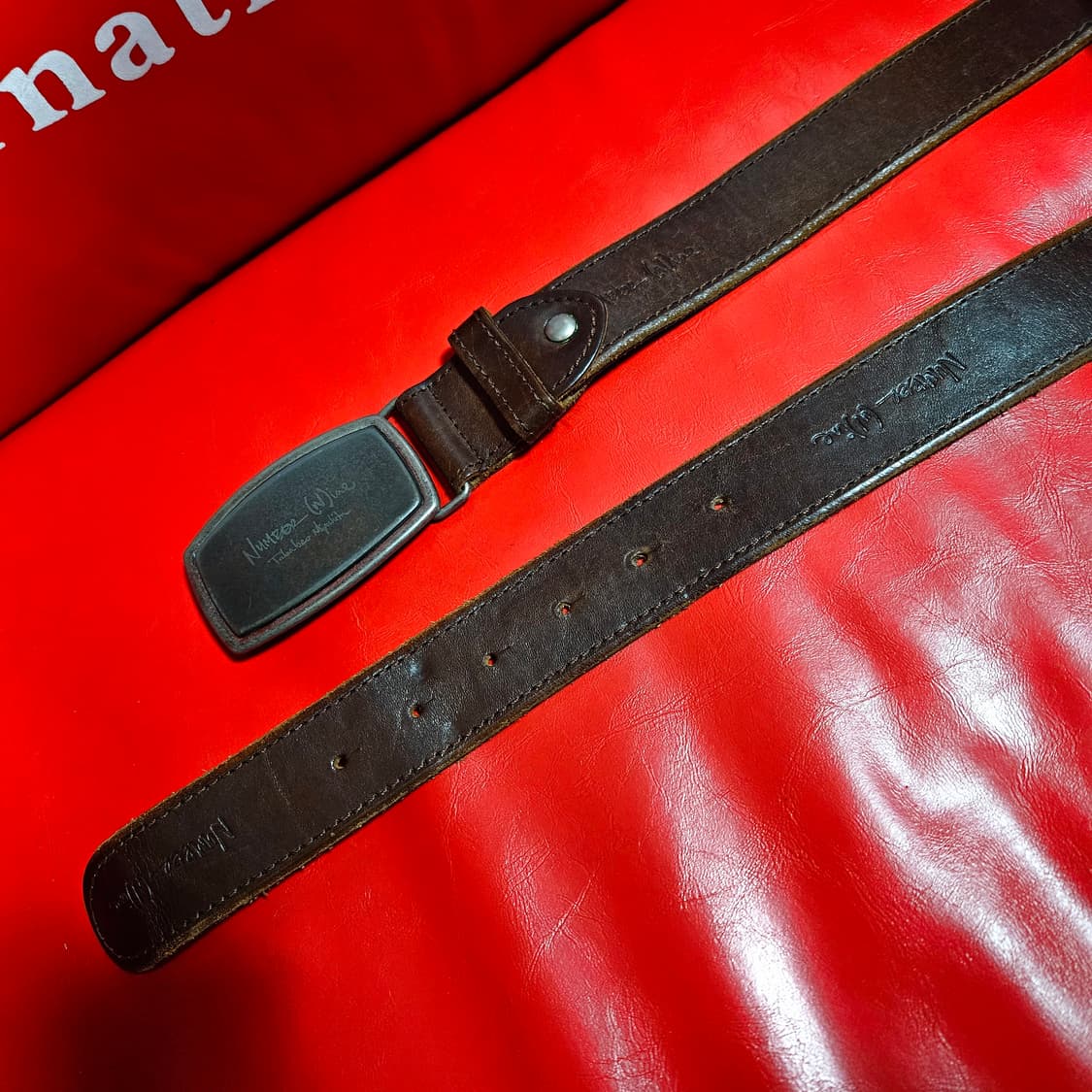 넘버나인 " (N)INE " 빈티지 가죽 벨트 상품이미지2