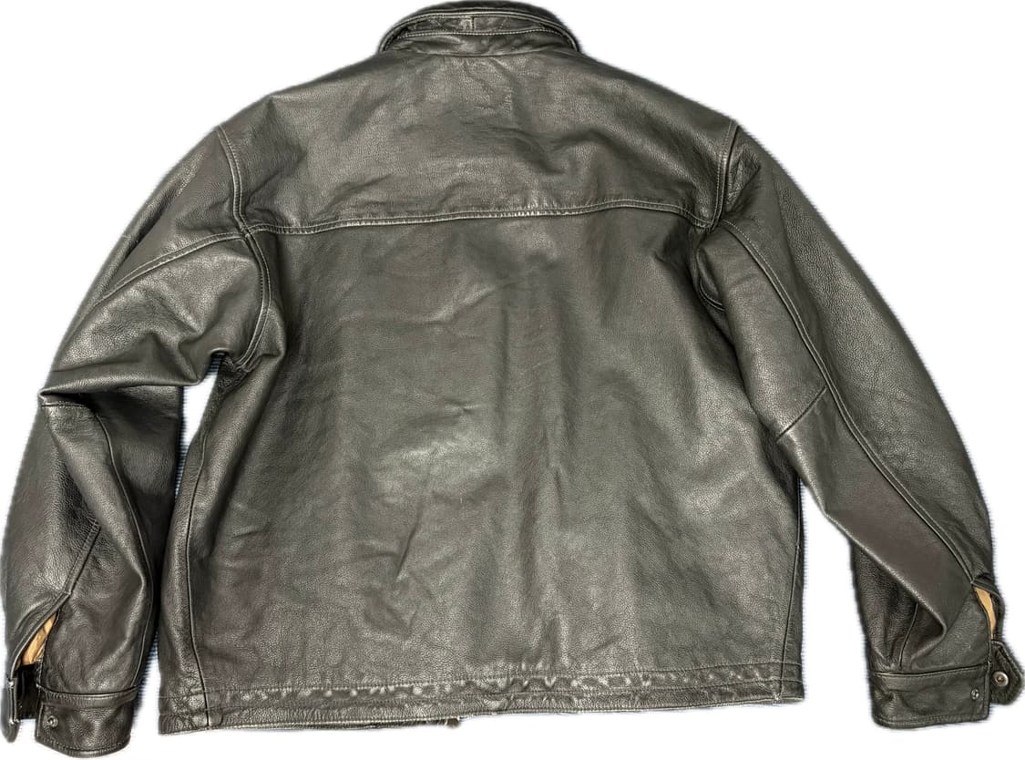 프리즘웍스 카우하이드 소가죽 가죽자켓 레더자켓 L 블랙 상품이미지2