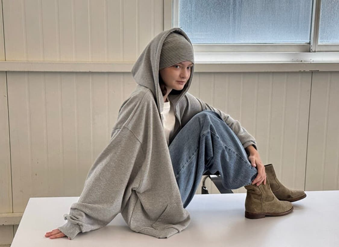 EST 이에스티 레이스 후드집업 그레이 상품이미지5