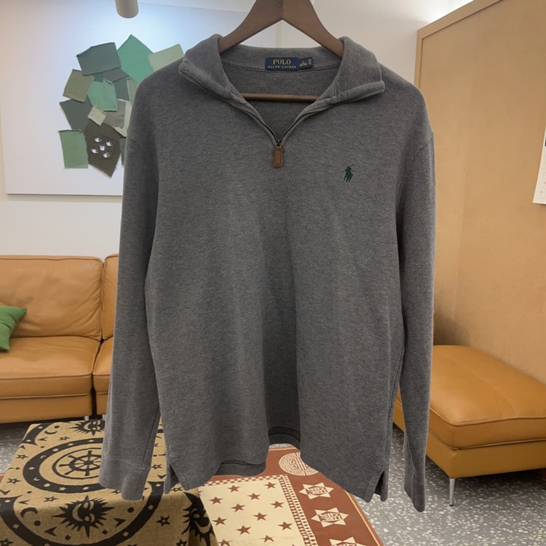 폴로 랄프로렌 모던 캐주얼 여리핏 반집업 니트 L C08687 상품이미지3