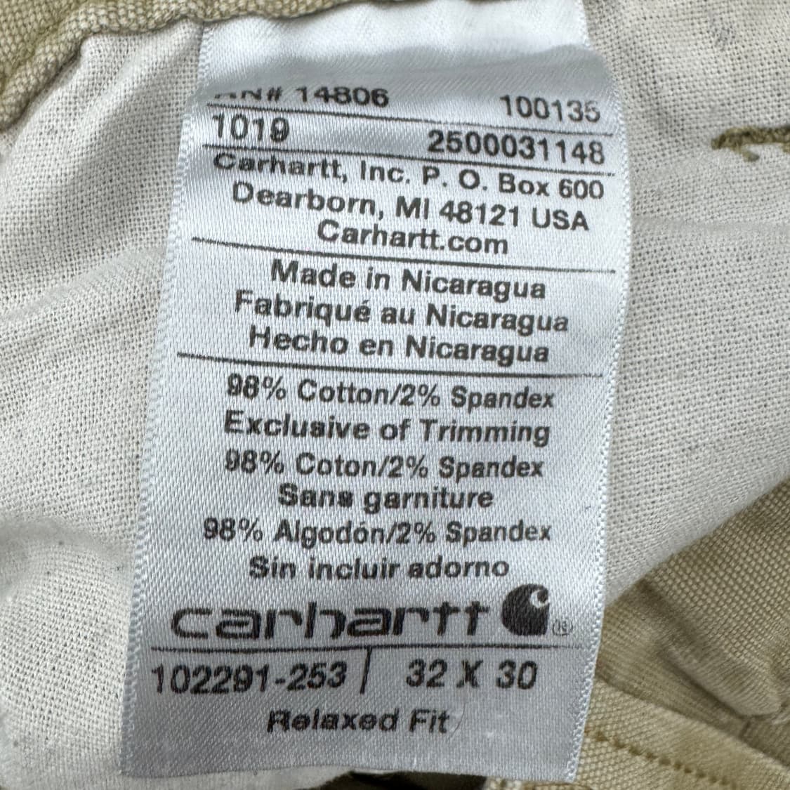 칼하트 OG 카펜터 페이딩 워크팬츠 상품이미지10