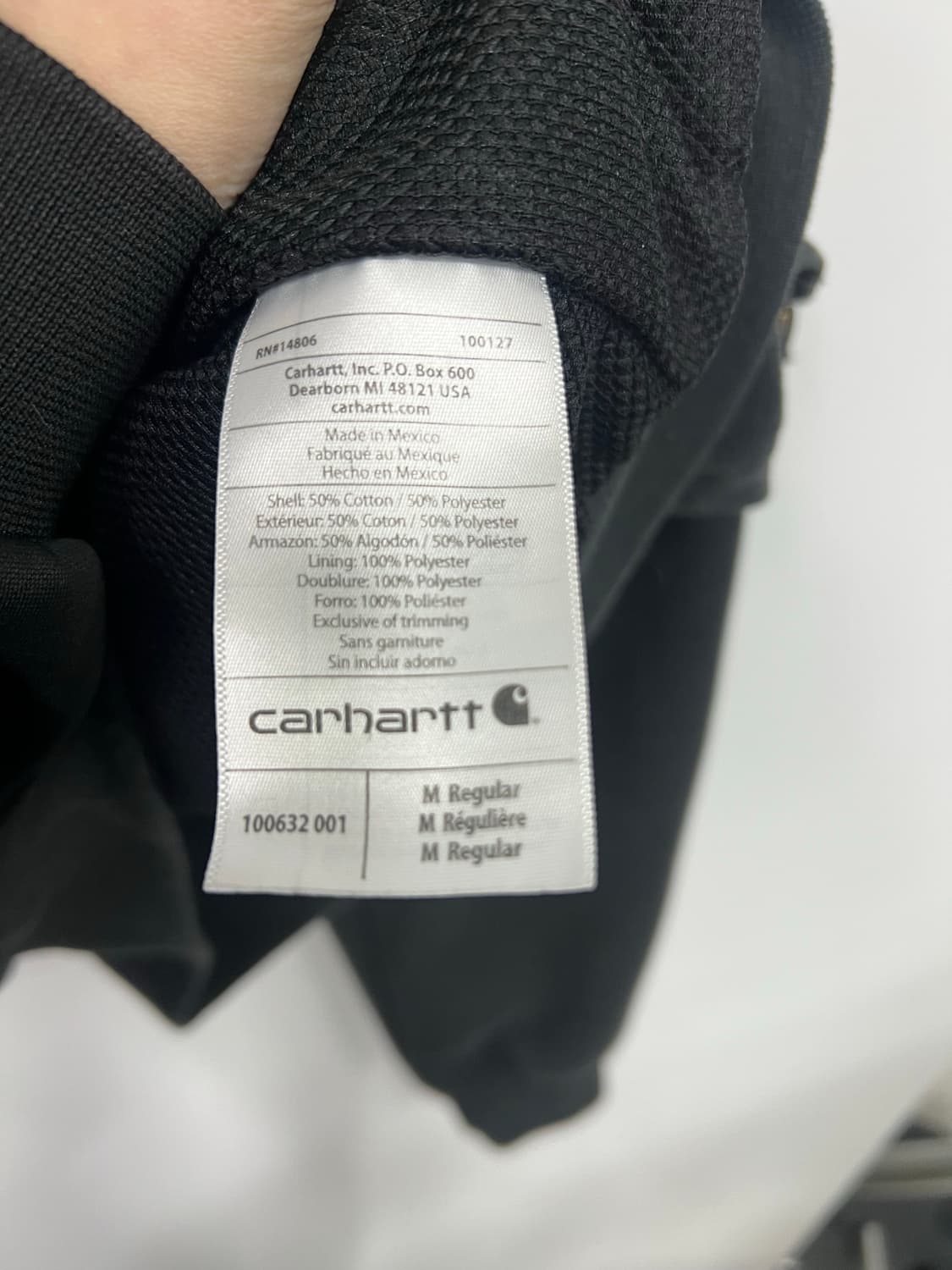 칼하트 블랙 후드집업  상품이미지3