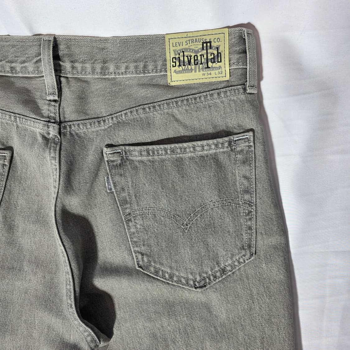 [W34L32]리바이스 실버탭 루즈핏 그레이 데님 팬츠 상품이미지7