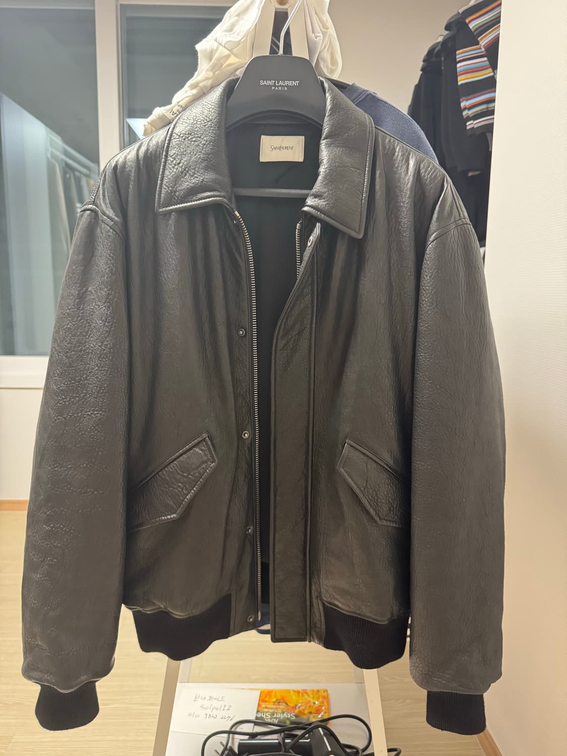 생로랑 24fw 램스킨 자켓 52 상품이미지6