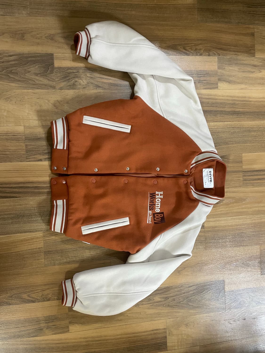 홈보이 울 바시티 자켓_ORANGE 상품이미지2