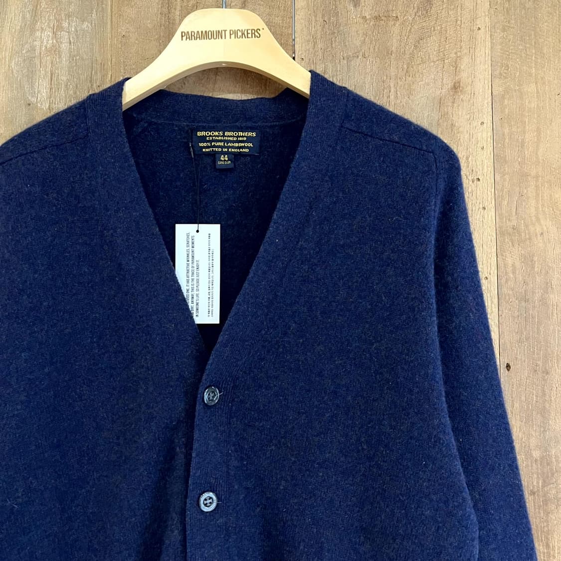 BROOKS BROTHERS LAMBSWOOL CARDIGAN NAVY [44] [ENGLAND MADE] (100) 상품이미지2