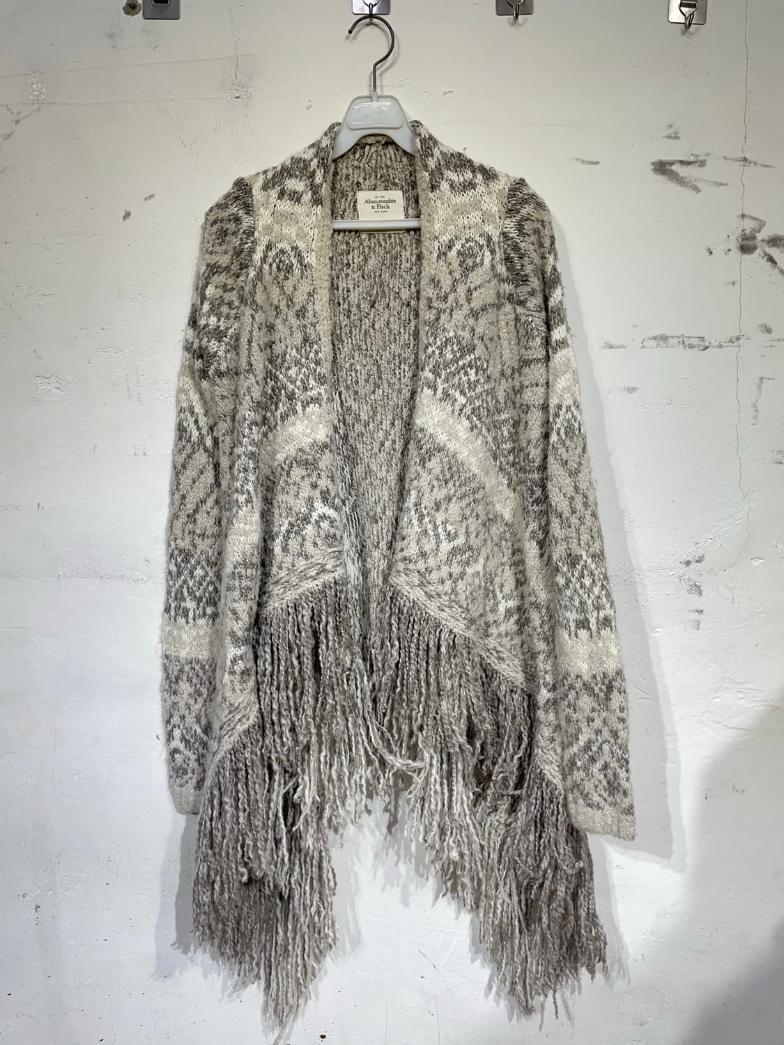 아베크롬비 오리엔탈 에스닉 프린지 로브 가디건 M 상품이미지7