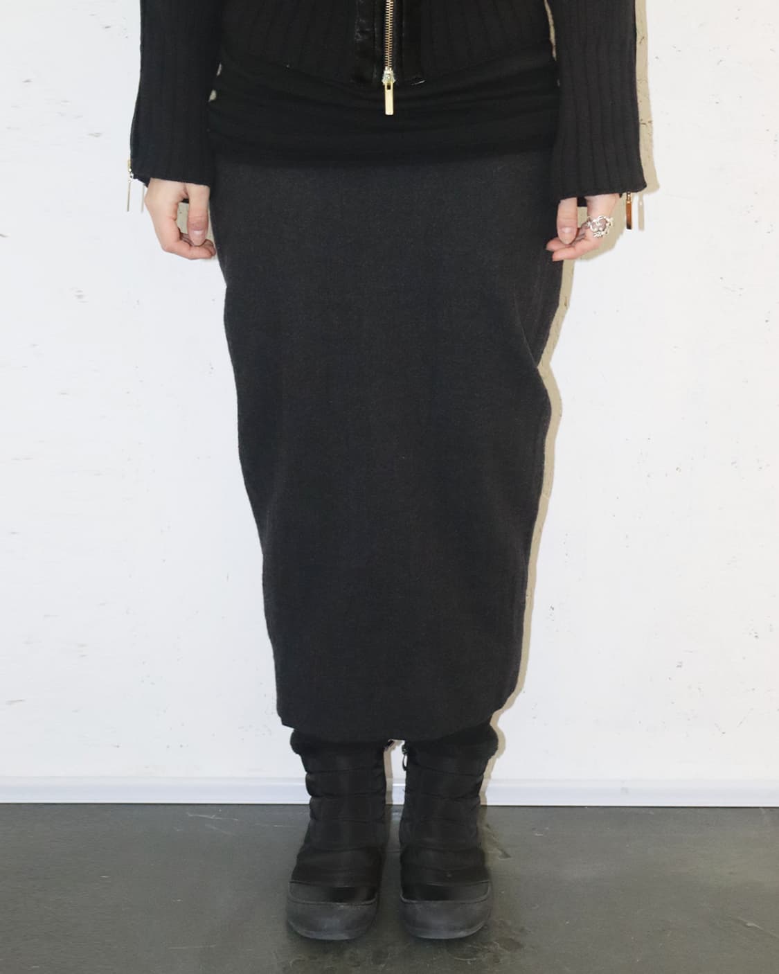 릭 오웬스 12AW “MOUNTAIN” 울 펜슬 스커트 상품이미지1