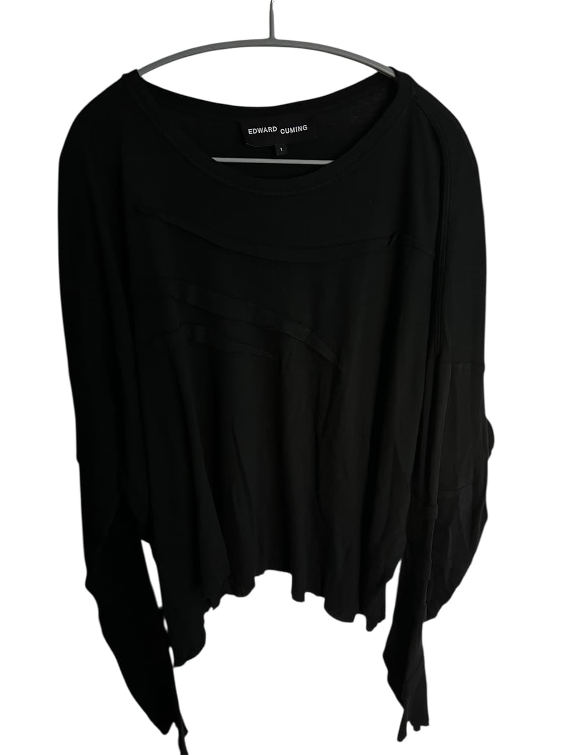 에드워드 커밍 dart long sleeve t-shirt black 상품이미지3
