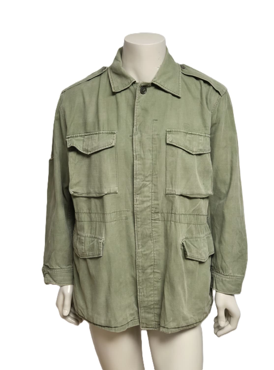 육군 구형 70년대 민무늬 야전상의 전투복 상의 자켓 (XL) 상품이미지1