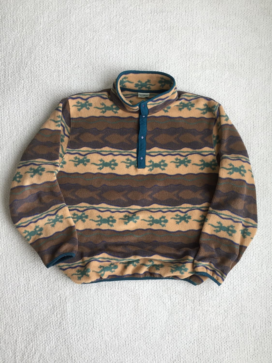 LLbean 미제 플리스 스냅티 상품이미지1