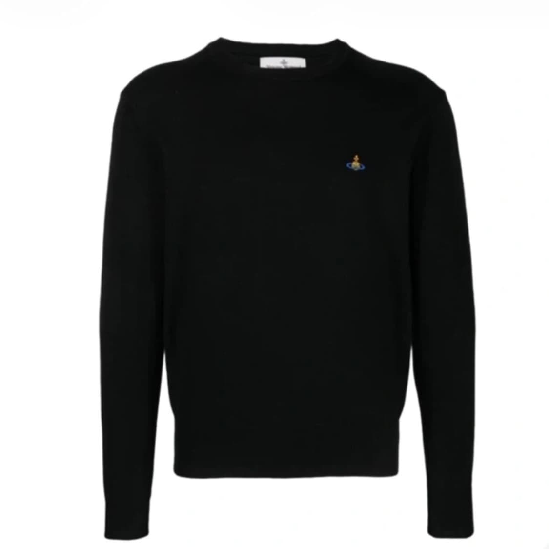 비비안 웨스트우드 라운드 넥 니트 블랙 상품이미지1