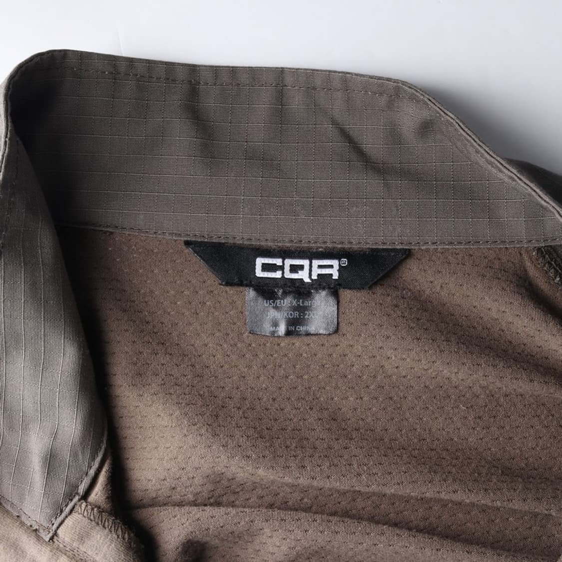 CQR 택티컬 쿼터지퍼 컴뱃 셔츠 브라운 2XL 상품이미지5