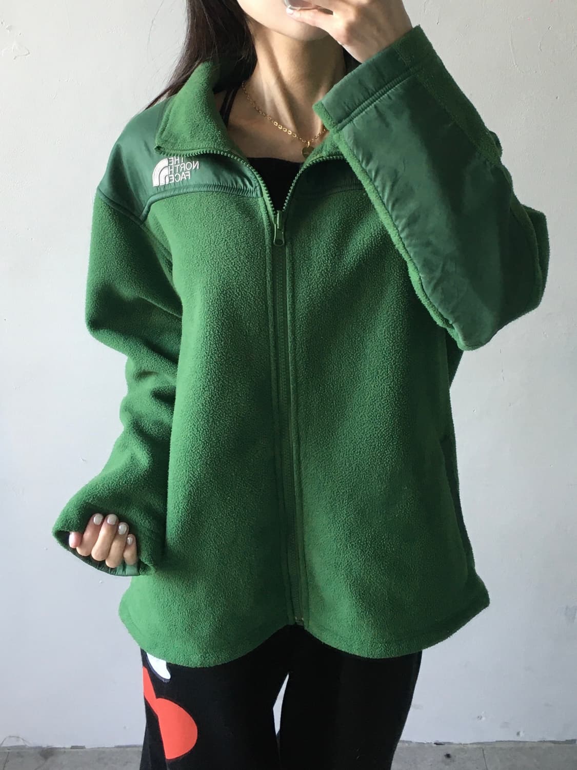 노스페이스 가슴로고 플리스 집업 상품이미지2