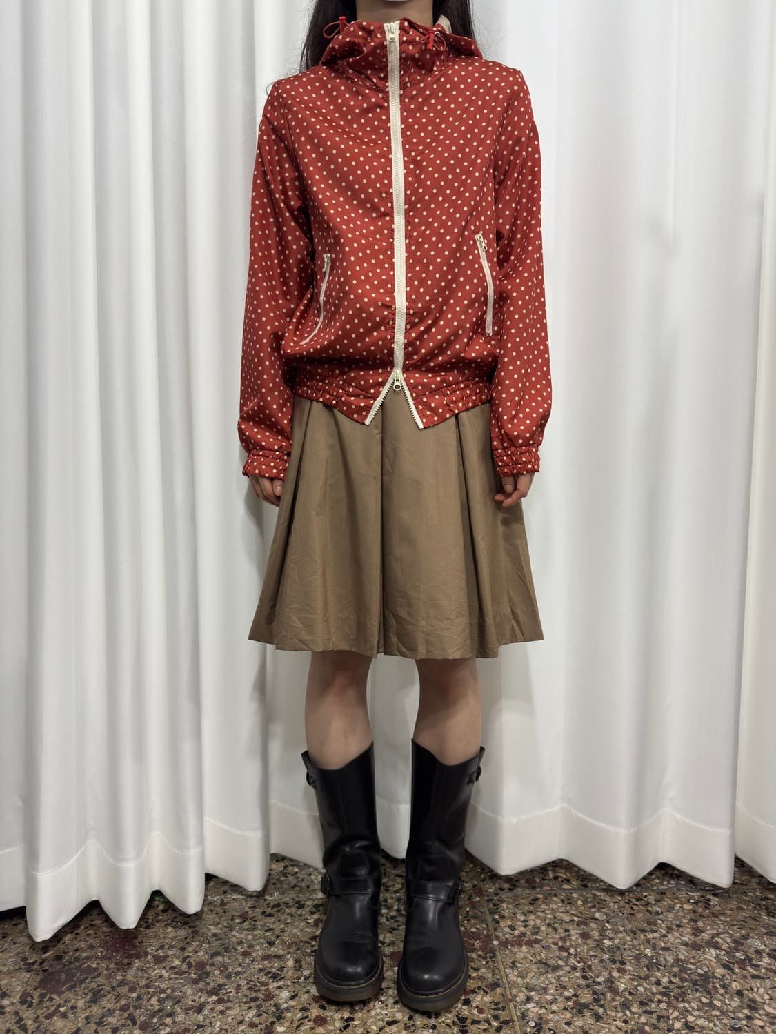 indivi beige midi pleats skirt 상품이미지1