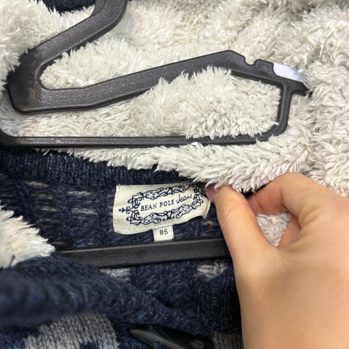 빈폴 여성 눈꽃 후드 니트 85 상품이미지2