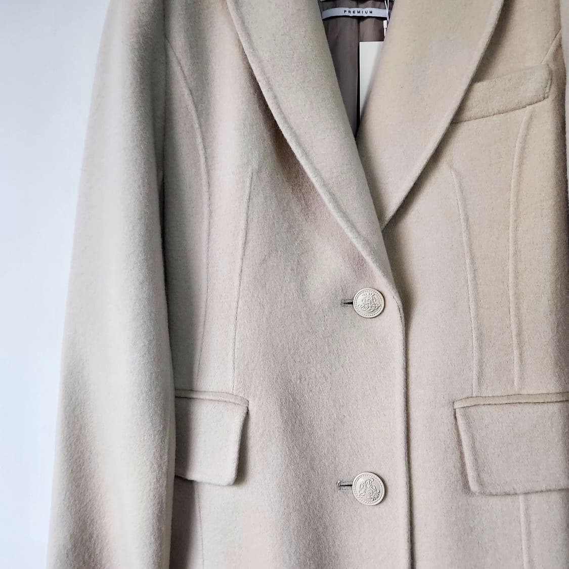 더케미 울 캐시미어 핸드메이드 롱 코트 [새상품] 상품이미지4