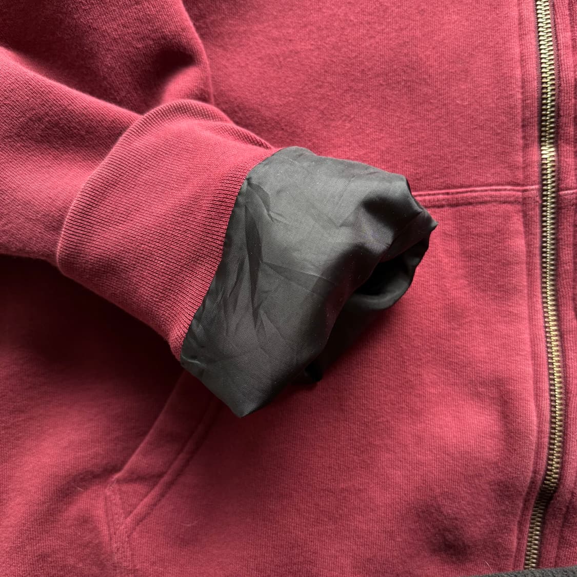 00s 엘엘빈 후드 집업 버건디 상품이미지6