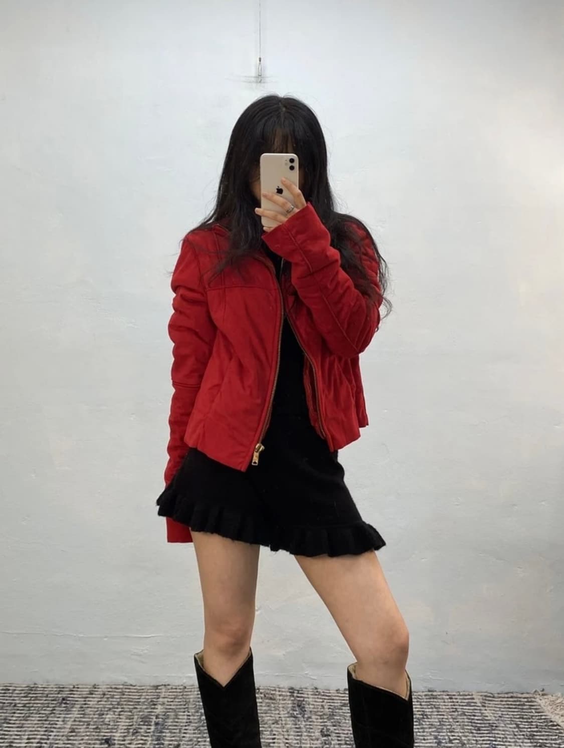 [8410]Dolce&gabbana red shearing coat 상품이미지2