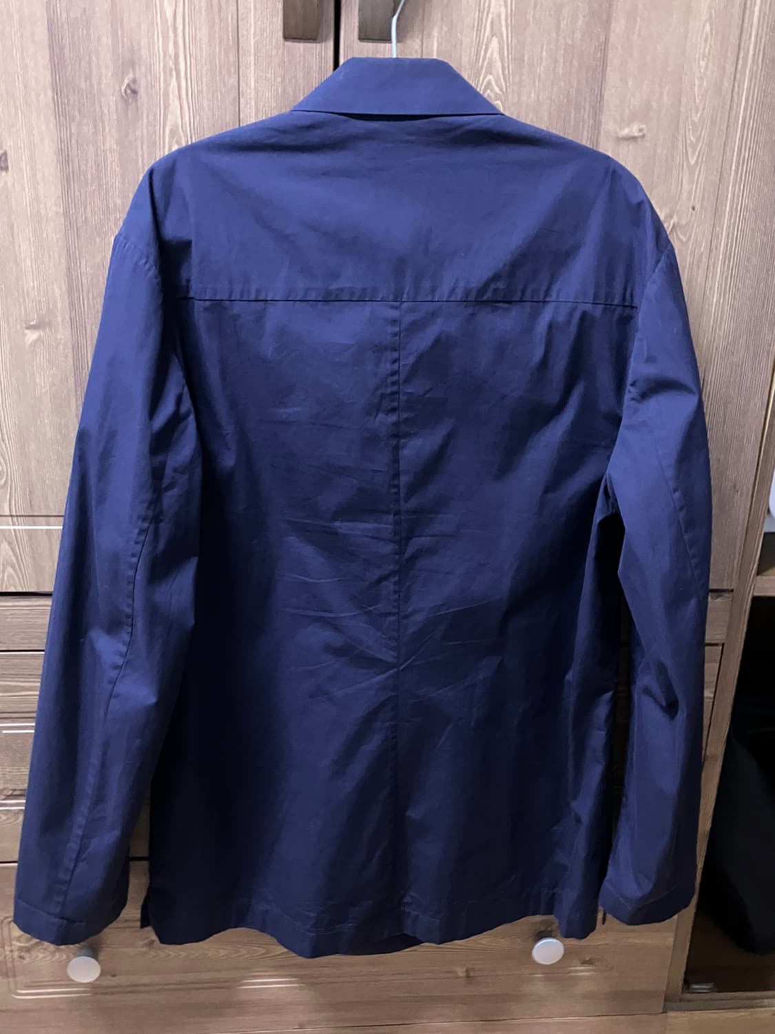 드리스 반 노튼 더블 코튼 자켓 네이비 M 상품이미지3