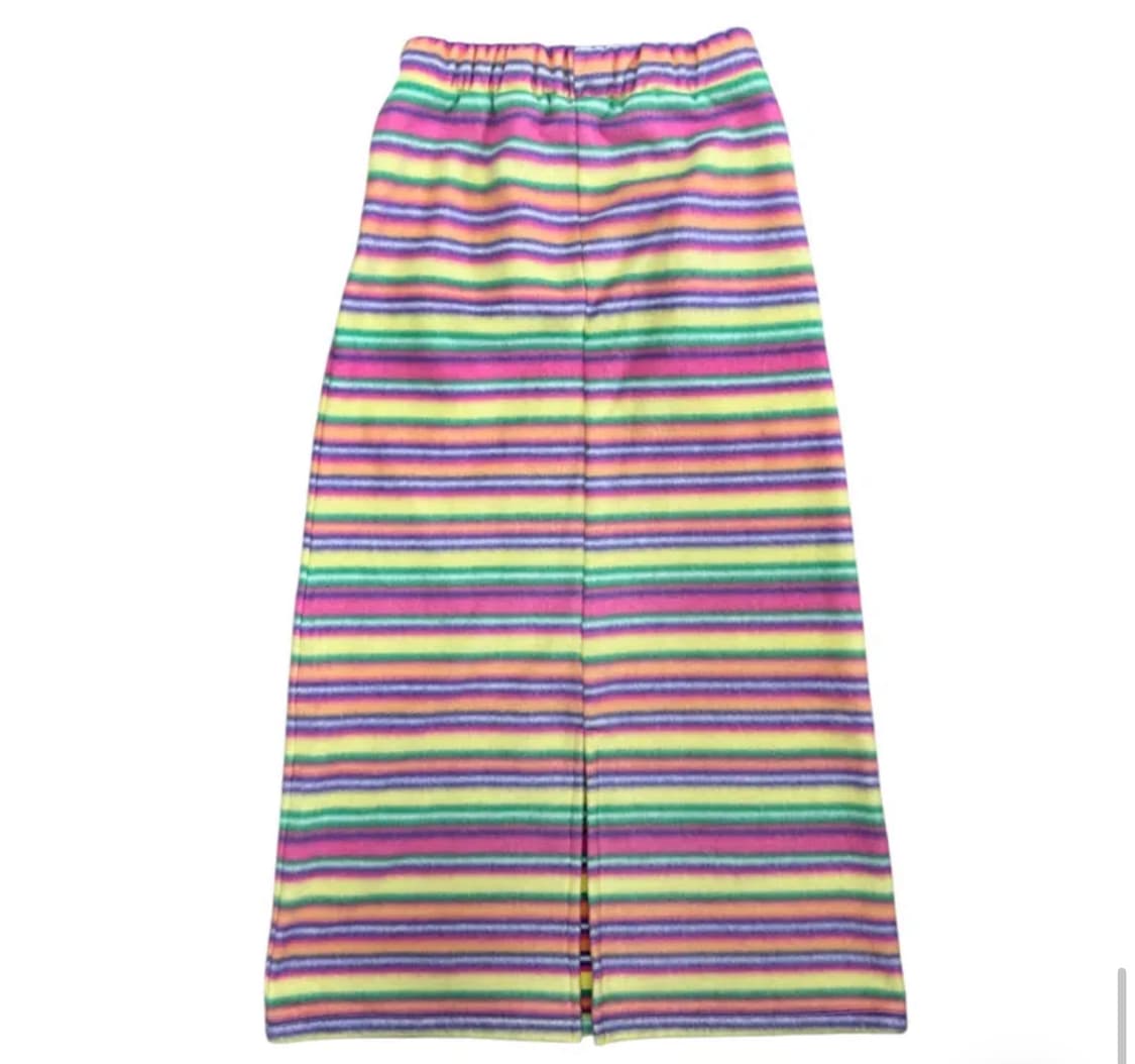 무지개떡 기모 롱스커트 상품이미지3