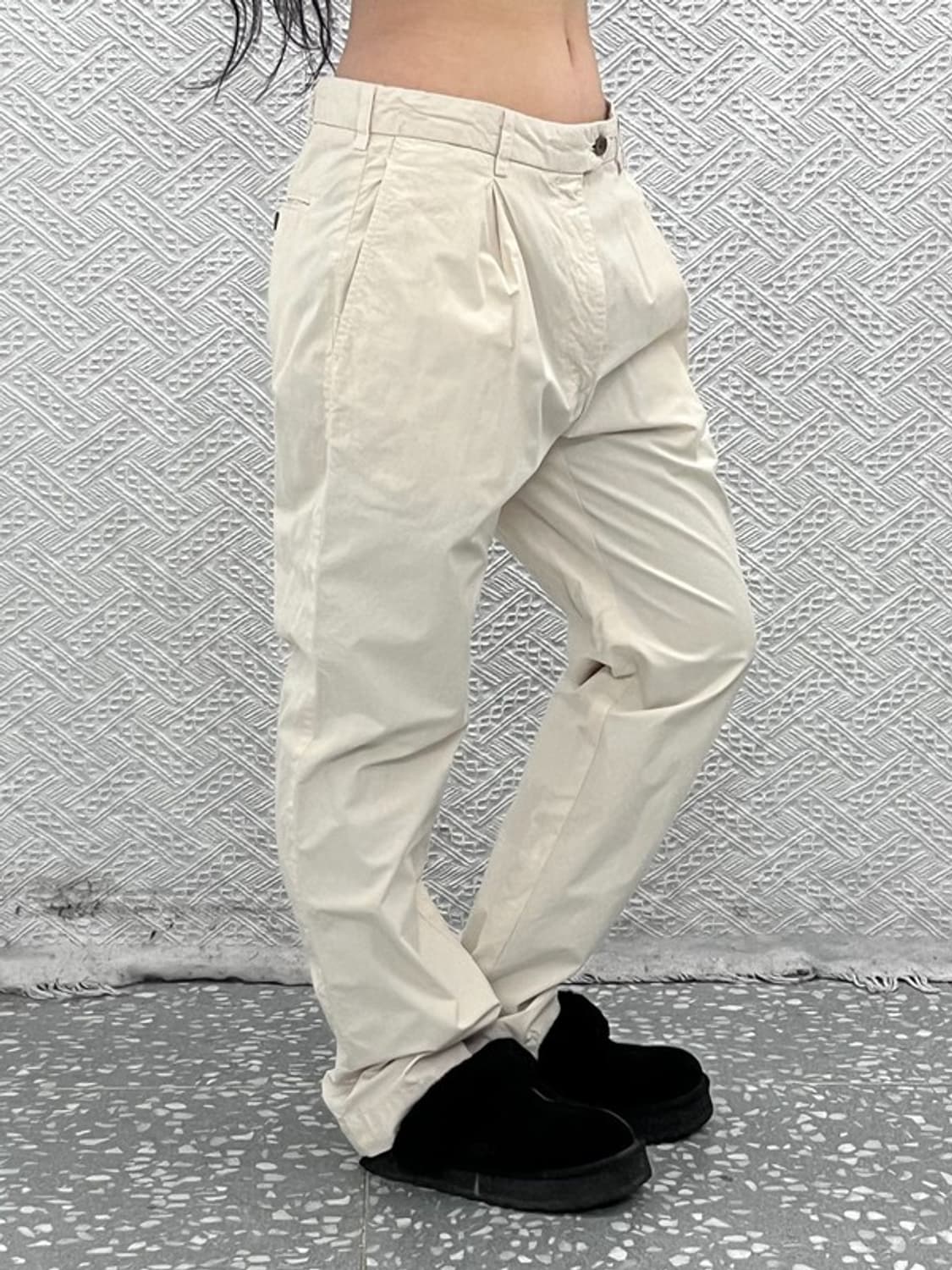 씨피컴퍼니 빈티지 크림아이보리 코튼팬츠 면바지 86 C09922 상품이미지2