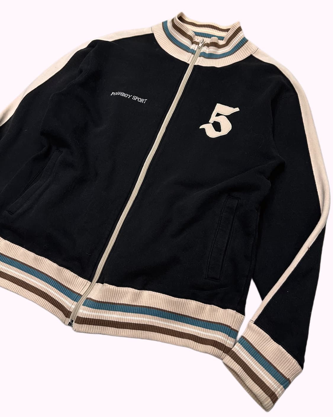 POSH BOY embroidery logo sweat zip-up 상품이미지2