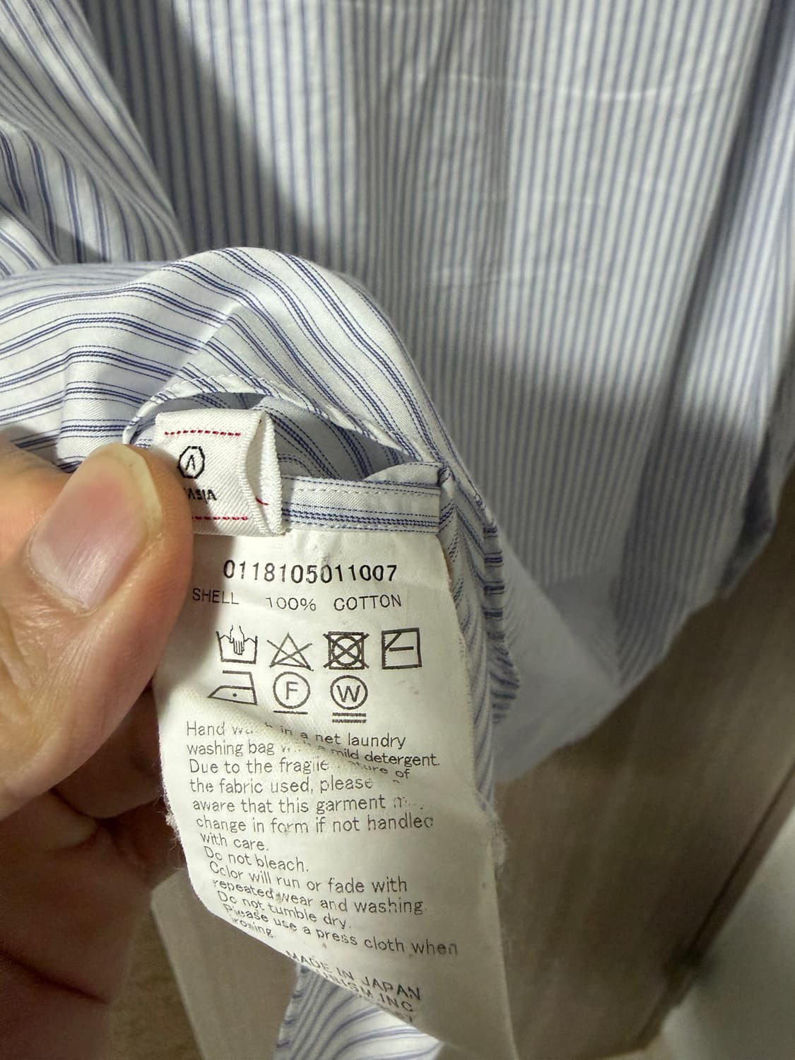 비즈빔 18SS Free Edge 셔츠 화이트 스트라이프 03 상품이미지8