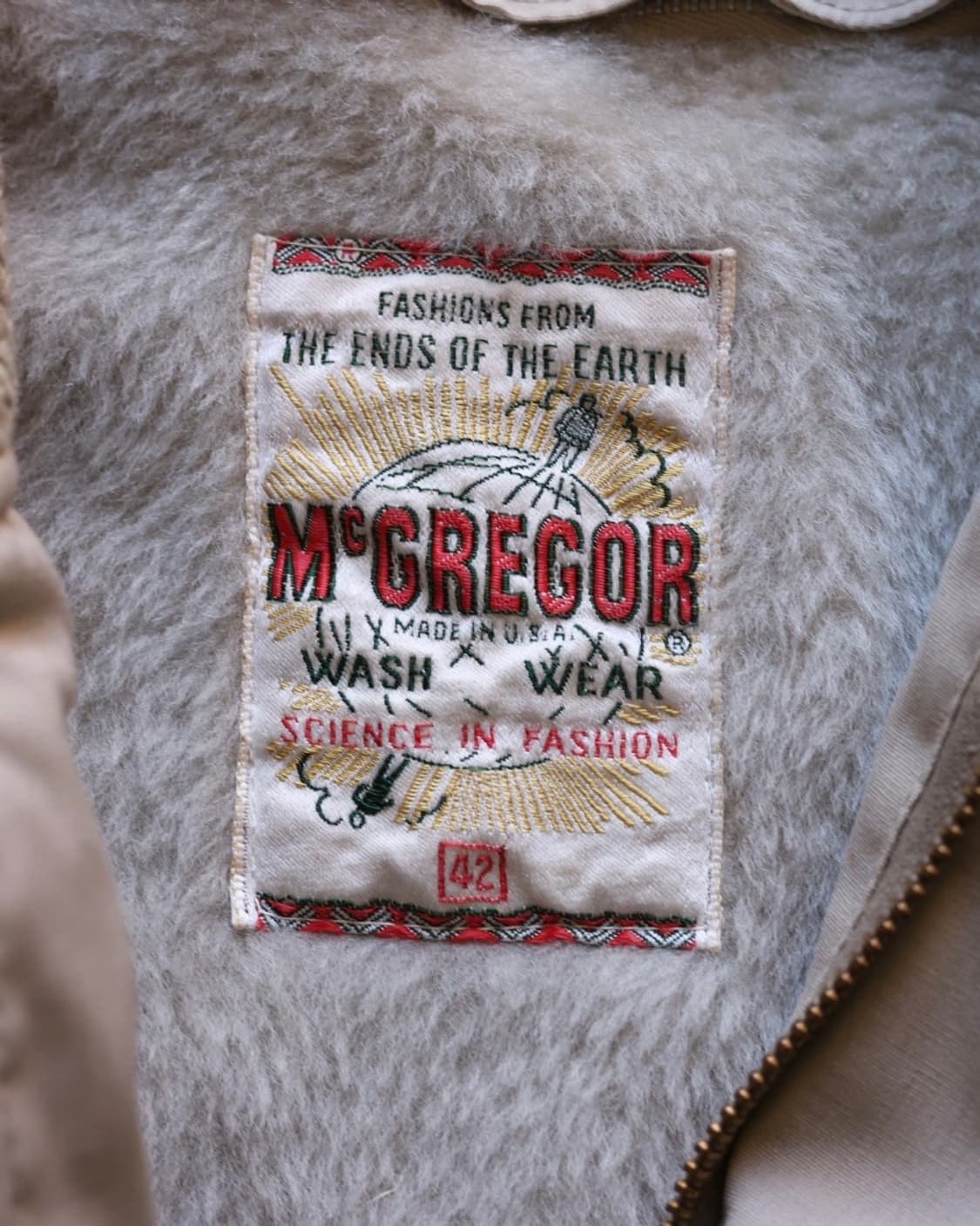 맥그리거 60s 다크론/파일 니트칼라 봄버 자켓 상품이미지3