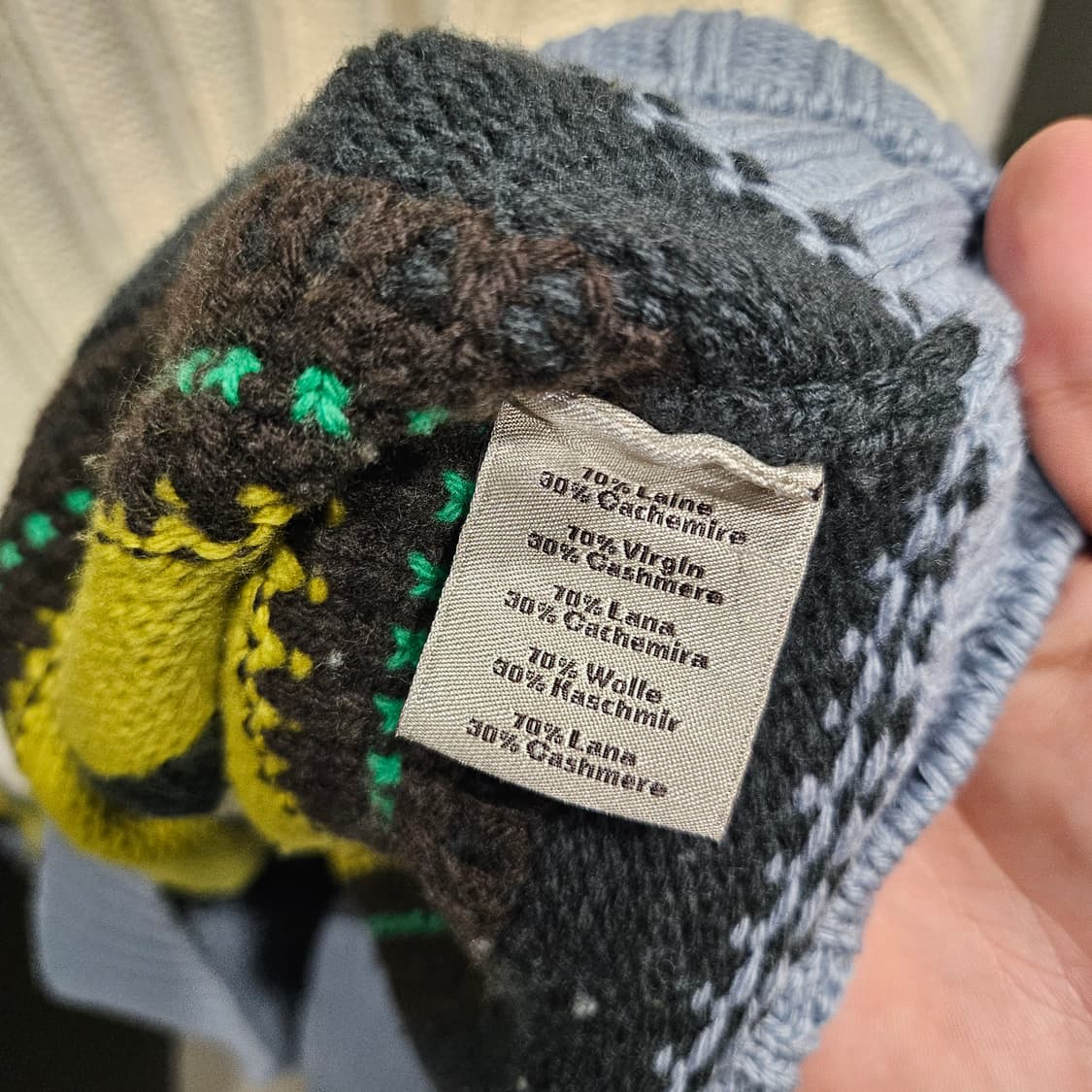 에르메스 Fair Isle 2.0" crewneck 캐시미어 혼용 니트 상품이미지5