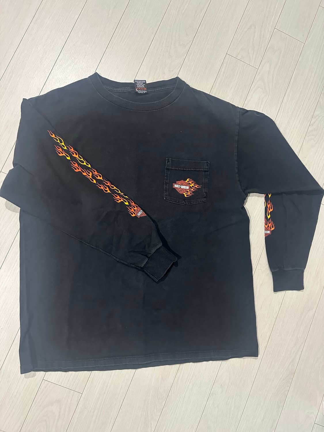 2000 할리데이비슨 플레임 롱 슬리브 made in usa 상품이미지1